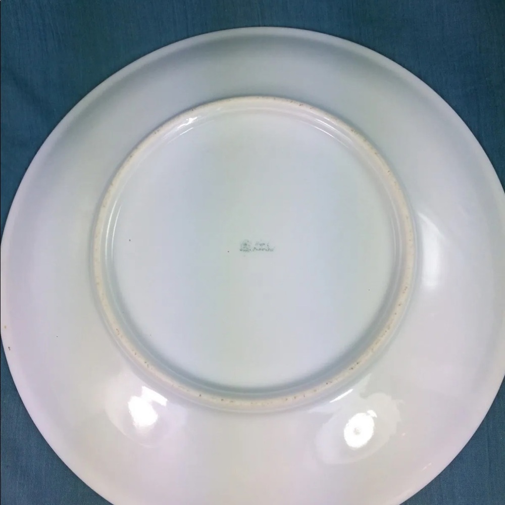 ⭐️🌸Antique Hand Painted Nippon Plate Leaf Mark Porcelain Ornate Beautiful Orange - Picture 7 of 10